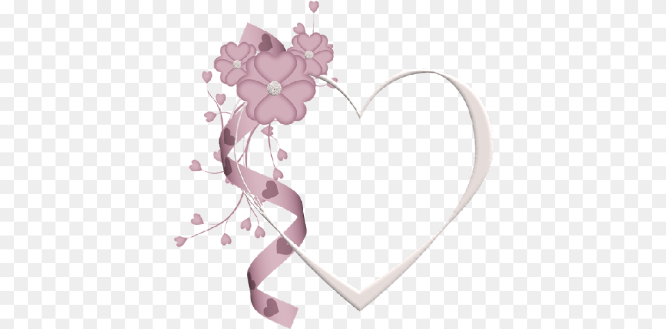 Pink Hearts Heart Love Lace Flower Love Picture Frames, Plant, Art, Floral Design, Graphics Png Image