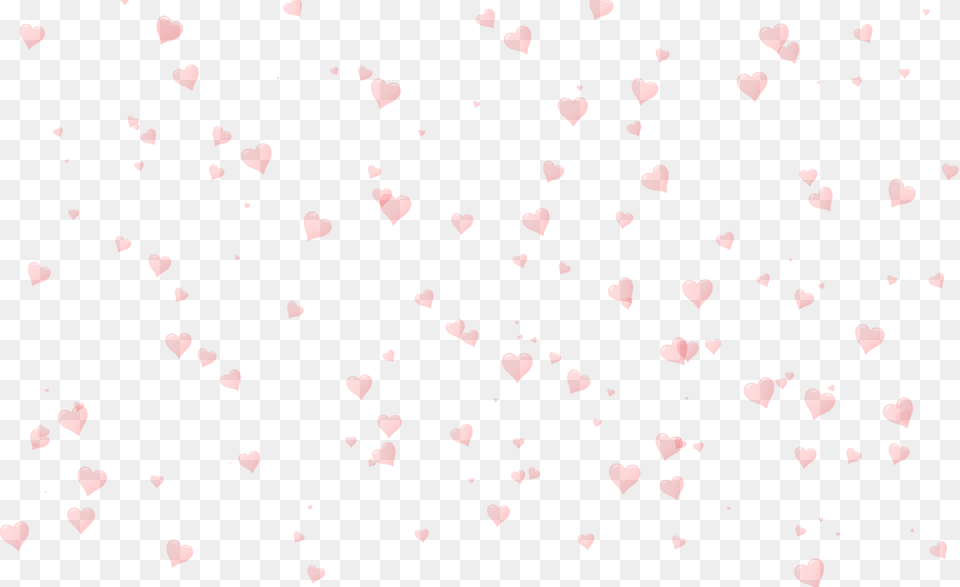 Pink Hearts Transparent Background, Flower, Petal, Plant, Paper Png Image