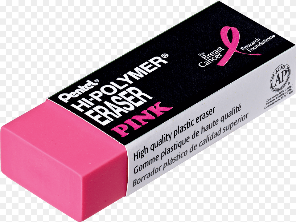 Pink Hi Polymer Eraser, Rubber Eraser Free Png