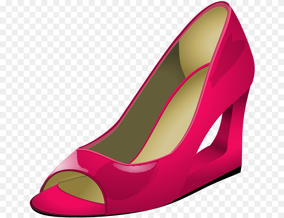 Pink High Heel Clipart Shoe, Clothing, Footwear, High Heel, Sandal Free Png Download