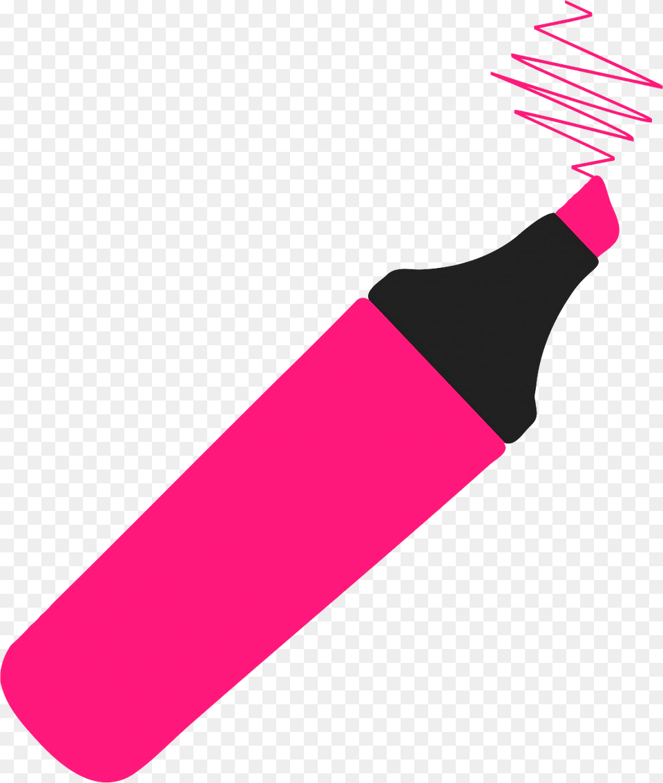 Pink Highlighter Pen Clipart, Marker, Dynamite, Weapon Free Transparent Png