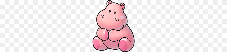 Pink Hippo Clip Art Pintura Infantil Animals Cute, Nature, Outdoors, Snow, Snowman Free Png Download