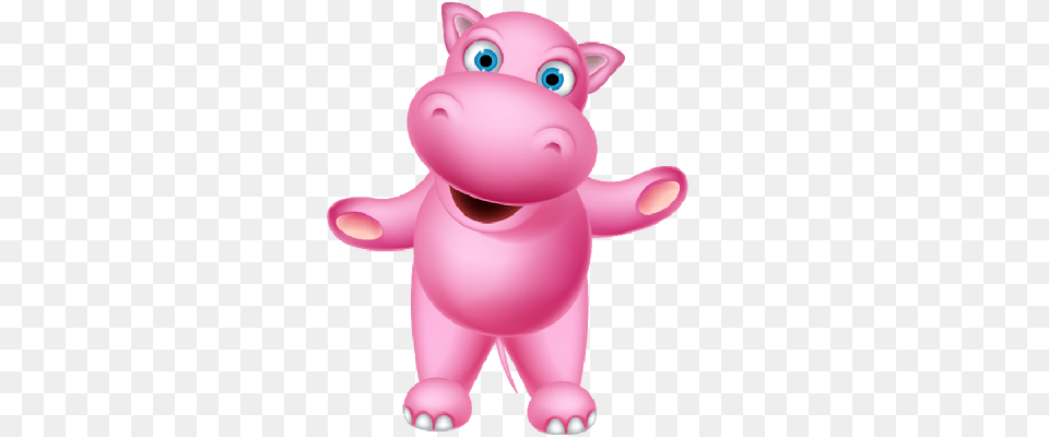 Pink Hippo Clipart Free Png Download