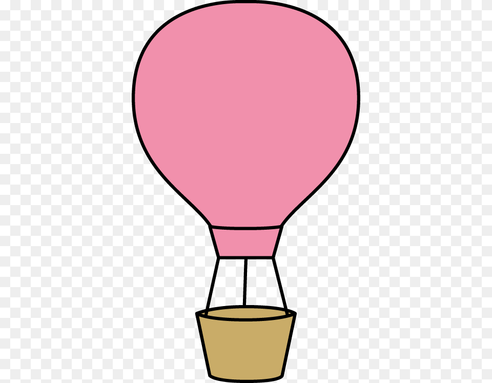 Pink Hot Air Balloon Clip Art Bulletin Boards Doors School, Aircraft, Transportation, Vehicle, Hot Air Balloon Free Png Download