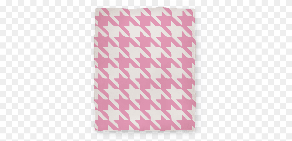 Pink Houndstooth Blanket Capa De Almofada Pied Poule, Cushion, Home Decor, Computer, Electronics Free Png Download
