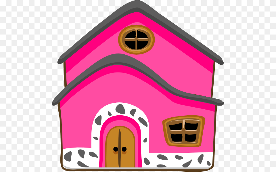 Pink House Clip Art, Dog House, Nature, Outdoors Free Png Download