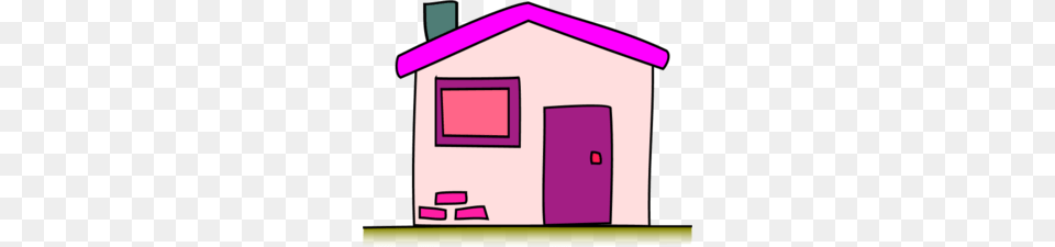 Pink House Clip Art, Architecture, Building, Rural, Countryside Free Transparent Png