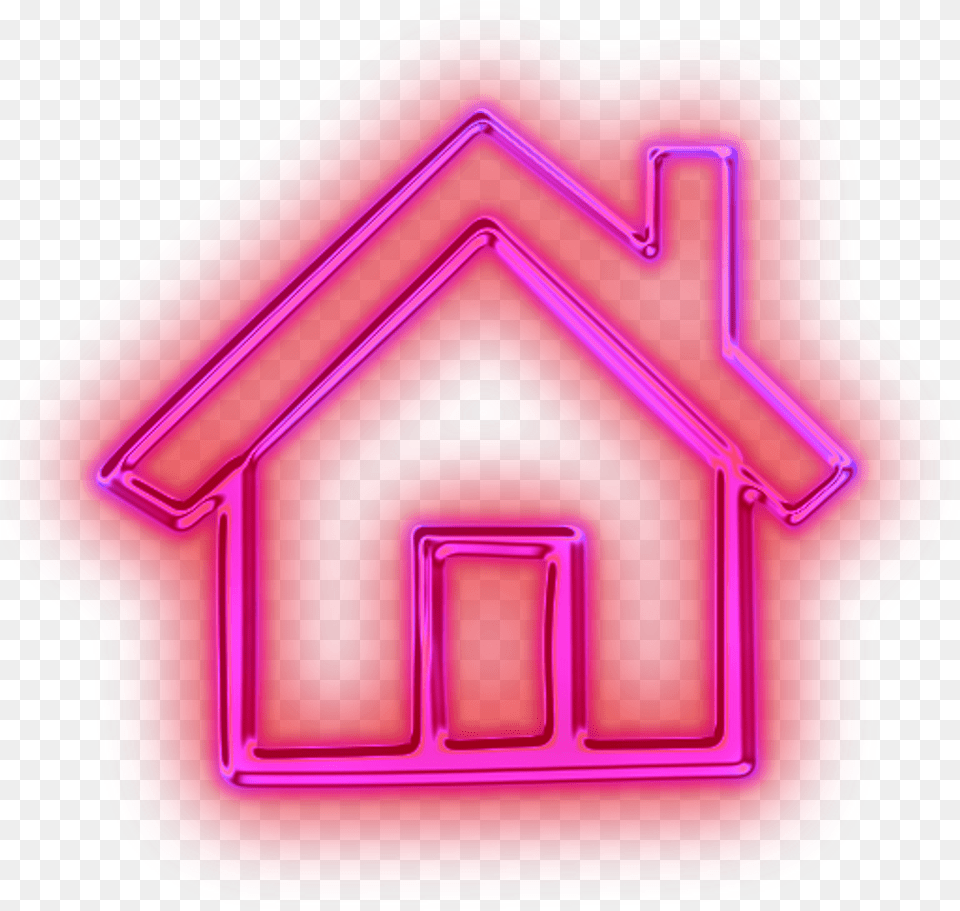 Pink House For Download Pink Neon Icons, Light, Food, Ketchup Free Transparent Png