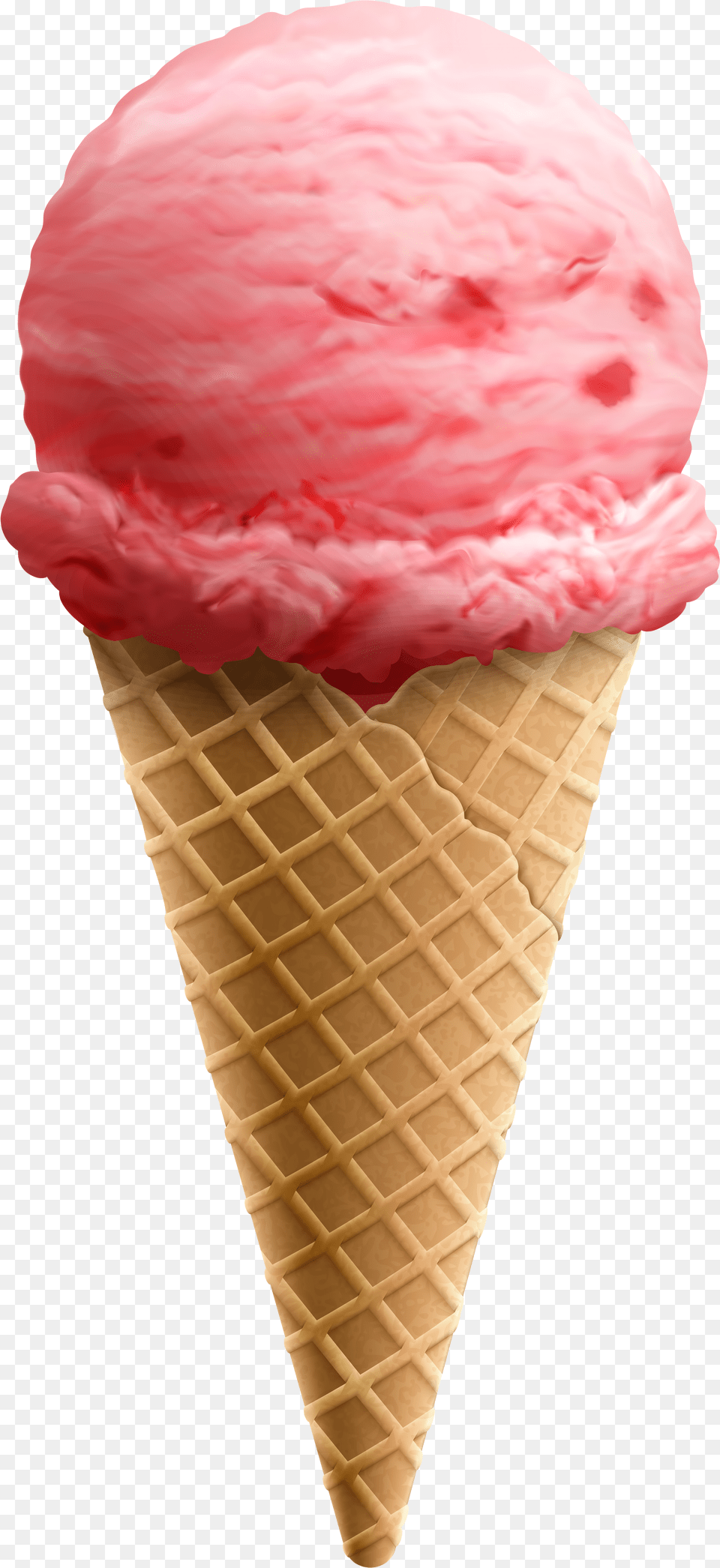 Pink Ice Cream Cone Png Image