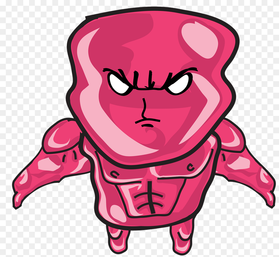 Pink Jelly Man Clipart, Baby, Person, Alien, Face Png Image