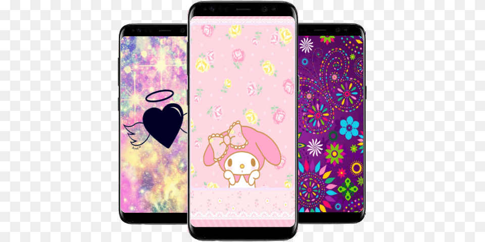 Pink Kawaii Wallpapers Iphone, Electronics, Phone, Pattern, Mobile Phone Free Transparent Png