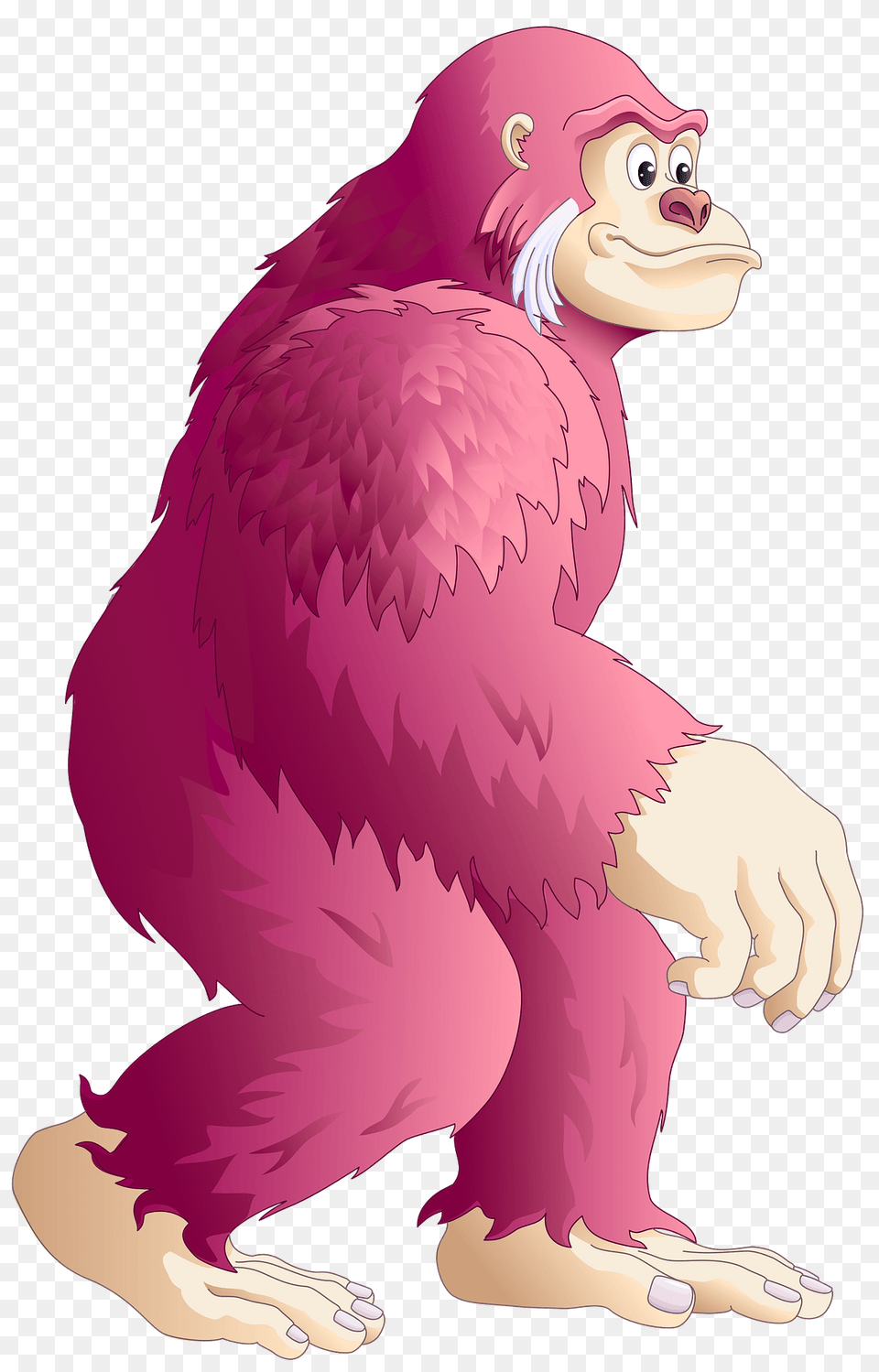 Pink King Kong Clipart, Animal, Ape, Mammal, Wildlife Free Png