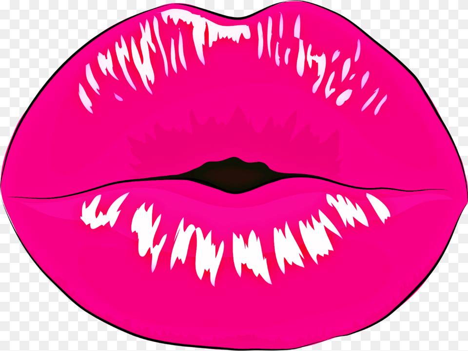 Pink Kiss Lips Remixit, Body Part, Mouth, Person, Cosmetics Free Png Download