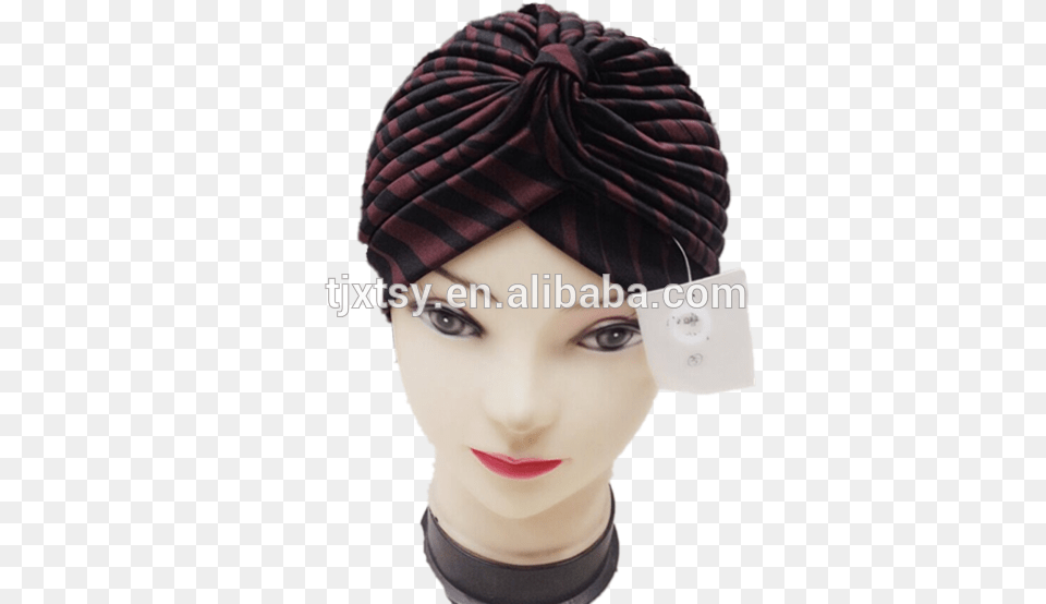Pink Kuning Stripe Rambut Bonnet Topi Untuk Wanita Bonnet, Hat, Clothing, Person, Adult Png Image