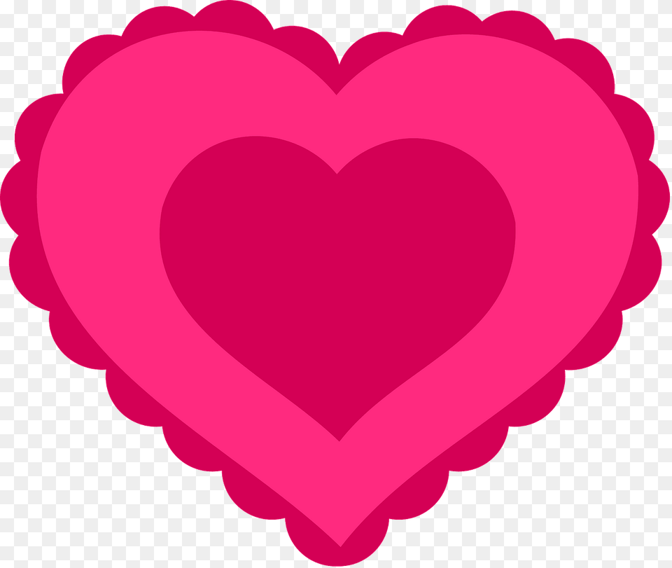 Pink Lace Heart Valentine39s Day Heart Clipart Free Png Download