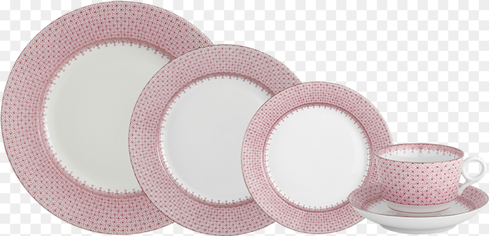 Pink Lace Webbing, Art, Porcelain, Pottery, Saucer Png