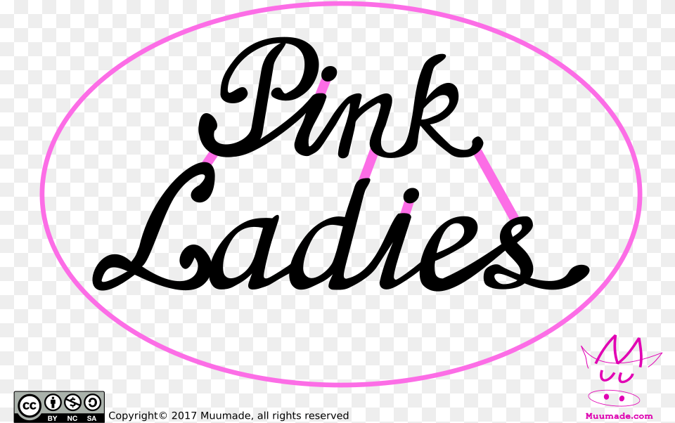 Pink Ladies Grease Logo Download Clipart Download Pink Ladies Grease, Sphere, Disk Png Image