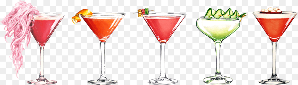 Pink Lady, Alcohol, Beverage, Cocktail, Glass Free Png Download