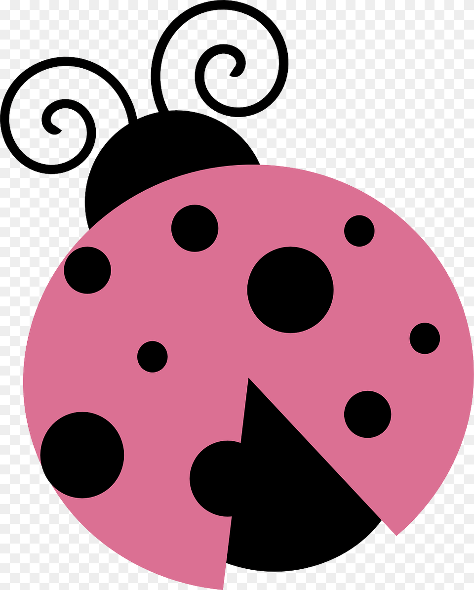 Pink Ladybug, Pattern, Nature, Outdoors, Snow Png Image