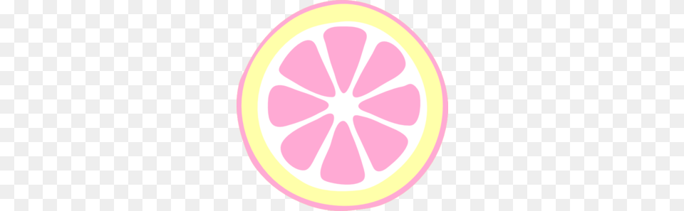 Pink Lemon Slice Clip Art, Citrus Fruit, Food, Fruit, Grapefruit Free Png Download
