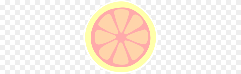 Pink Lemon Slice Clip Art, Citrus Fruit, Food, Fruit, Grapefruit Free Png Download