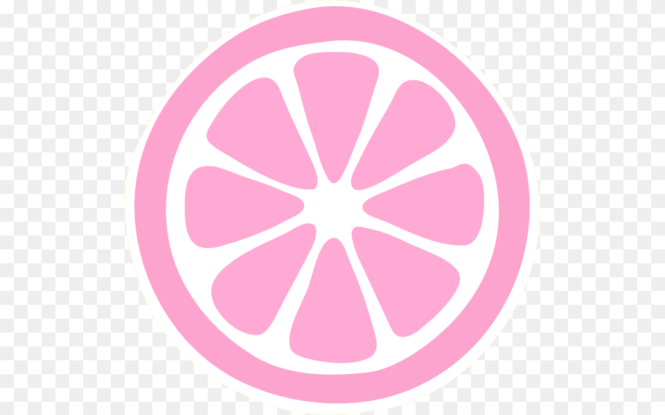 Pink Lemon Slice Large Julien Loreto Make Me Feel, Produce, Plant, Citrus Fruit, Food Free Transparent Png