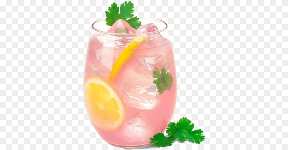 Pink Lemonade Transparent Clipart Pink Lemonade, Herbs, Plant, Orange, Alcohol Png
