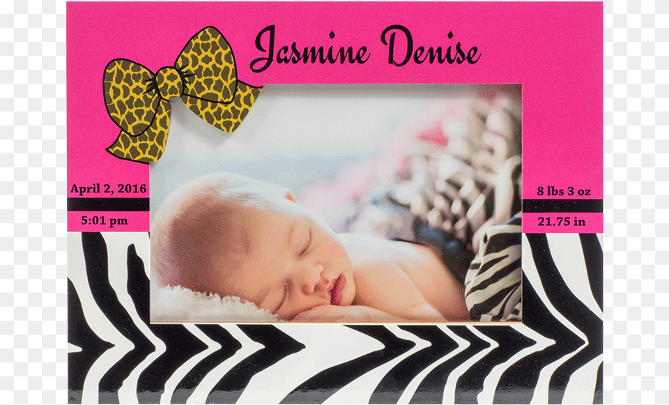 Pink Leopard Bow Accent Baby, Newborn, Person, Face, Portrait Png Image
