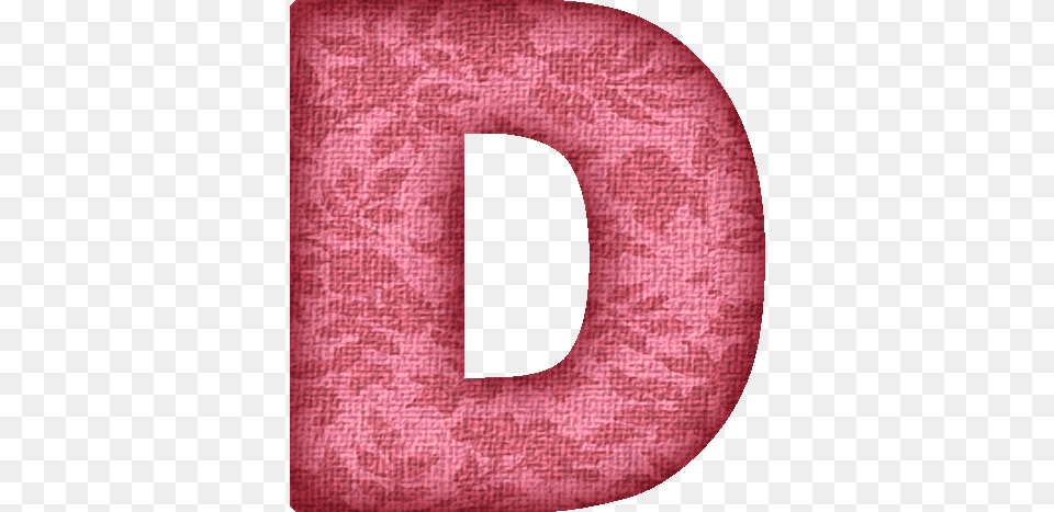 Pink Letter D, Home Decor, Linen, Pattern, Baby Free Png
