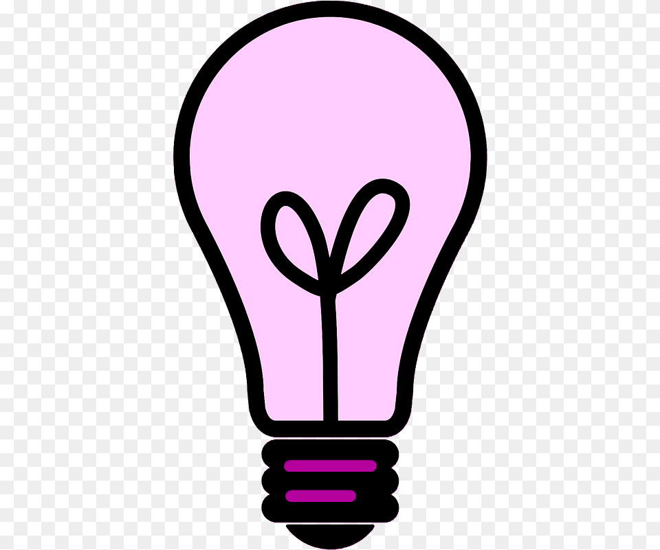 Pink Light Bulb Clipart Bulb Clipart, Lightbulb, Smoke Pipe Free Transparent Png