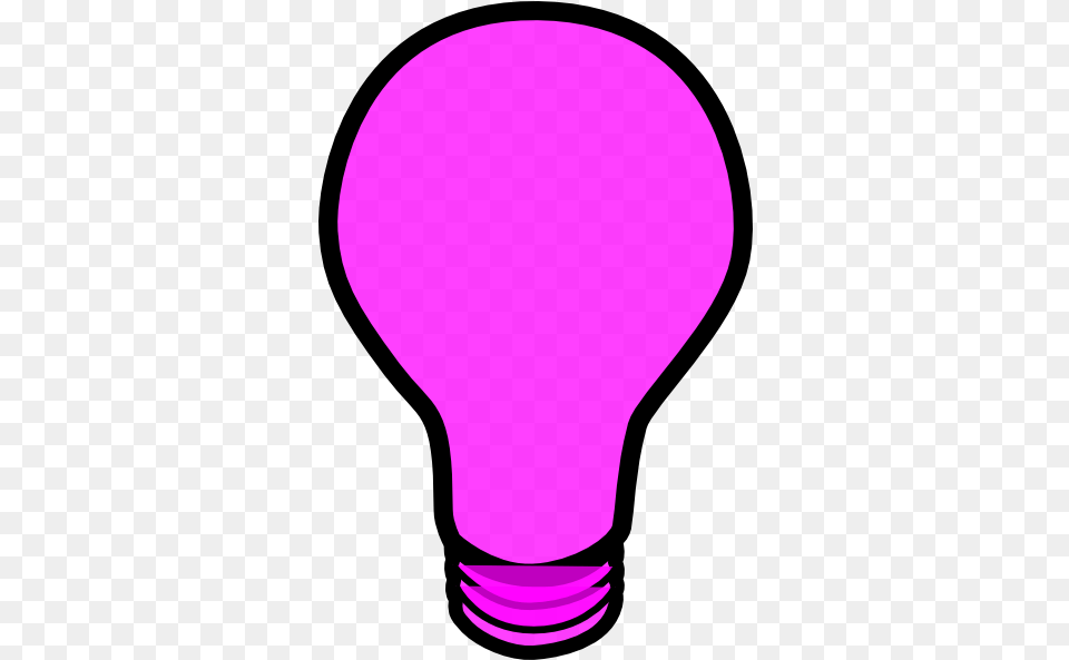 Pink Light Bulb Transparent Pink Light Bulb Clip Art, Lightbulb, Astronomy, Moon, Nature Free Png