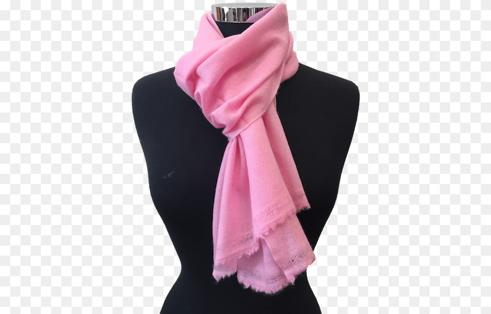 Pink Light Cashmere Scarf Scarf, Clothing, Stole, Coat Png Image