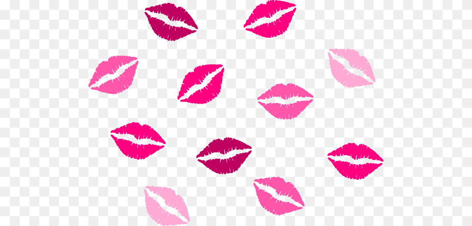 Pink Lips Clip Art Flower, Petal, Plant, Cosmetics Free Transparent Png