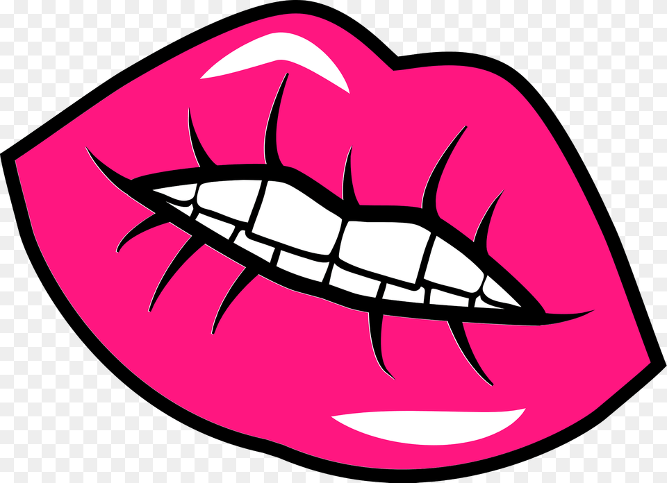 Pink Lips Clipart, Mouth, Body Part, Person, Teeth Png
