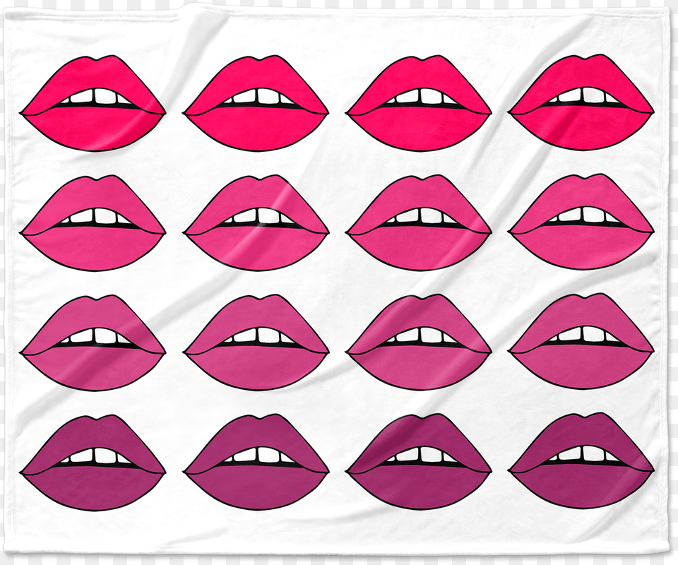 Pink Lips Ombre Blanket Vector Icons For Fabric, Cosmetics, Lipstick, Head, Face Free Transparent Png