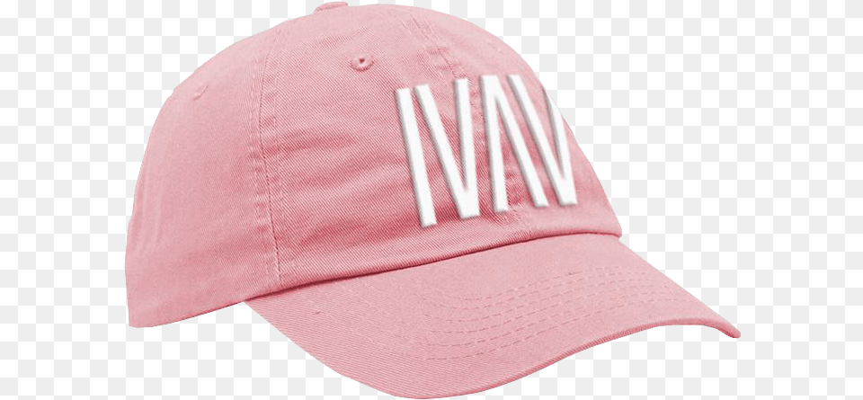 Pink Logo Hat, Baseball Cap, Cap, Clothing, Person Free Transparent Png