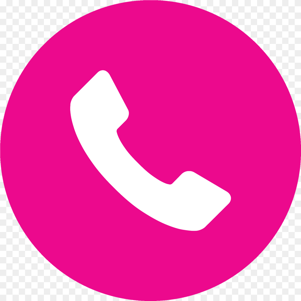 Pink Logo Telephone Pink Phone Clip Art At Clkercom Call Phone Icon, Disk, Symbol Free Transparent Png