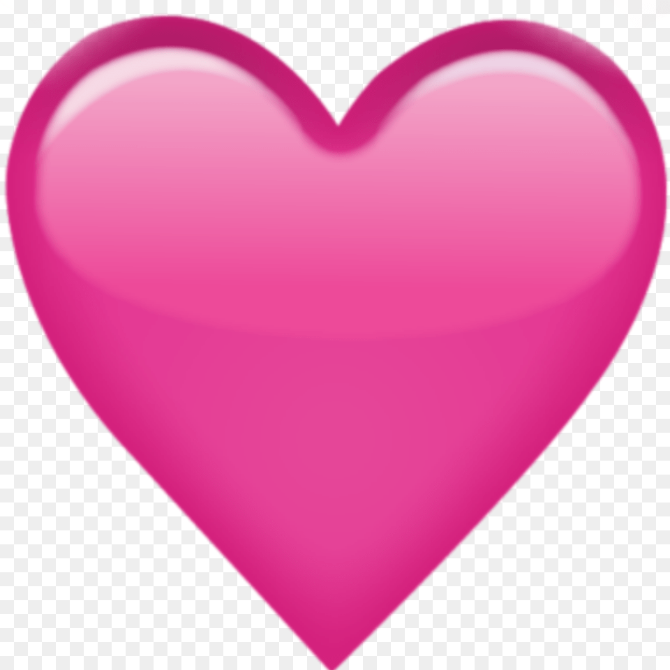 Pink Love Heart Emoji Download Iphone Pink Heart Emoji, Balloon Free Transparent Png