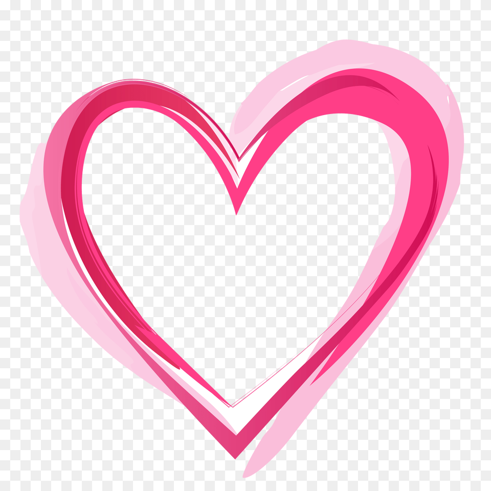 Pink Love Heart Hd Pink Heart Clipart Background, Smoke Pipe Free Transparent Png