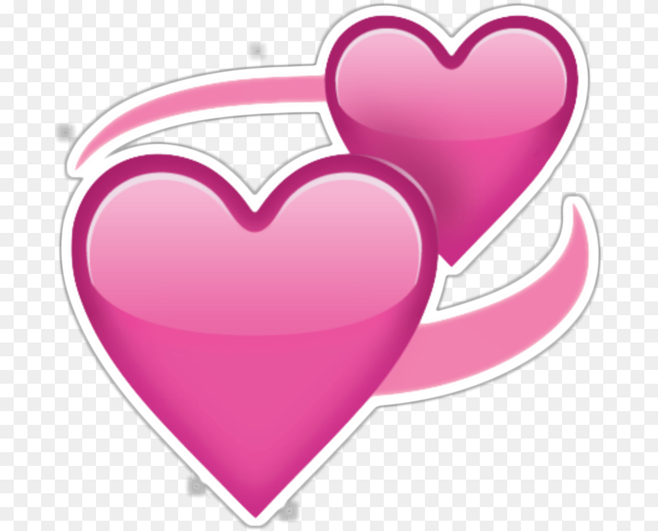 Pink Love Heart Hd Pluspn Revolving Pink Heart Emoji Png Image