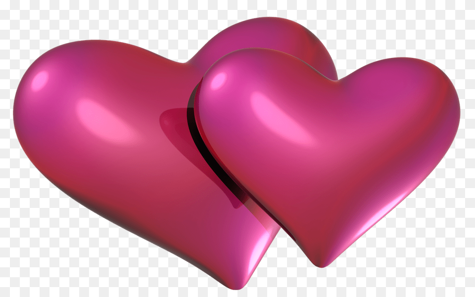 Pink Love Heart Hd Transparent Pink Love Heart Hd, Balloon Free Png Download