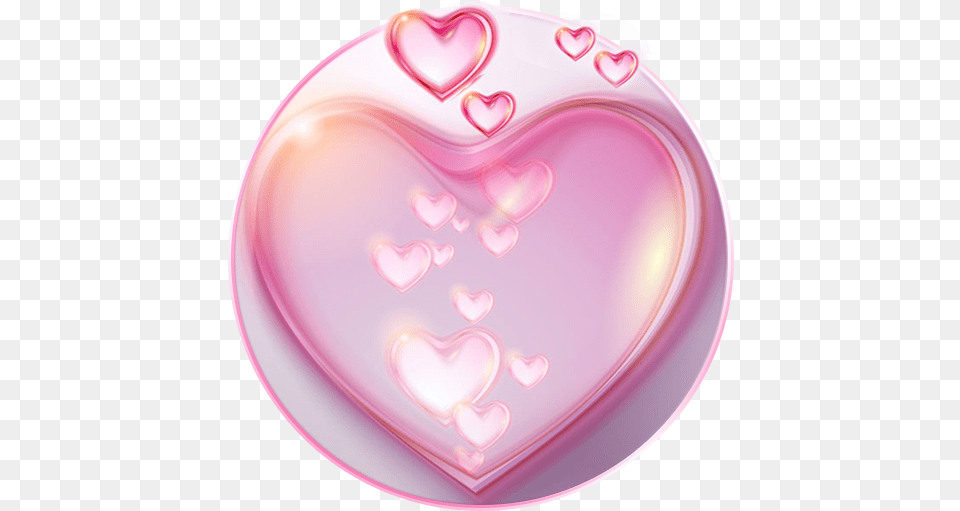Pink Love Theme Apk 1 Girly, Heart, Plate Png