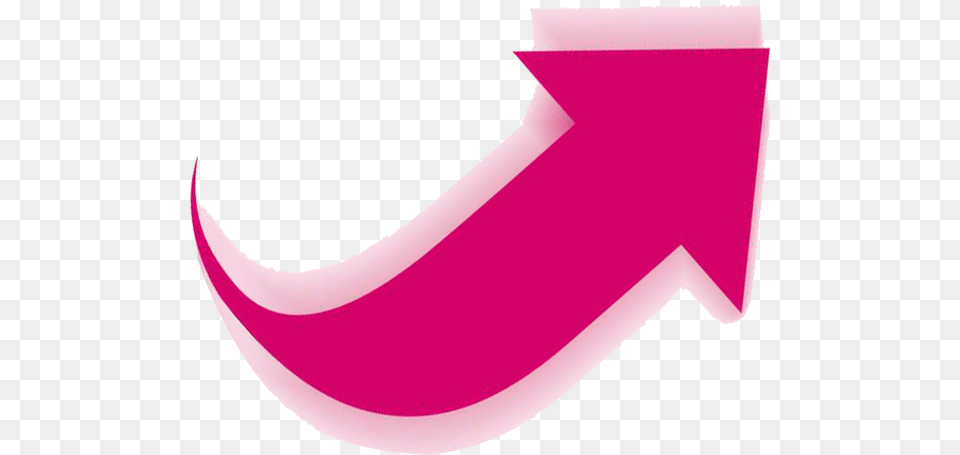 Pink M Font Pink Arrow Curved Free Png Download