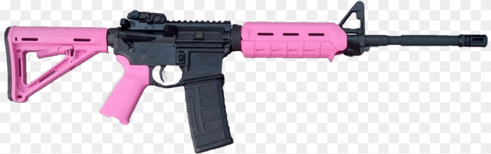 Pink M4 Pink Draco Gun, Firearm, Rifle, Weapon Free Png Download