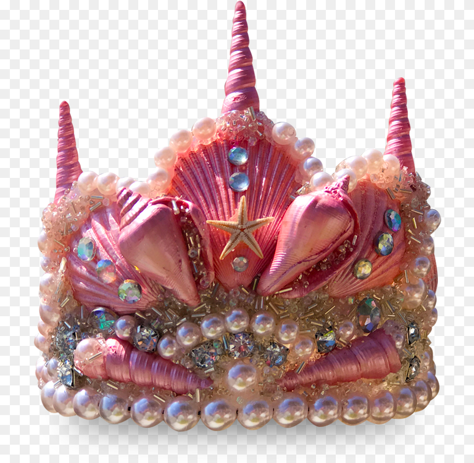 Pink Majestic Mermaid Crown Transparent Mermaid Crown, Accessories, Jewelry, Animal, Invertebrate Png Image