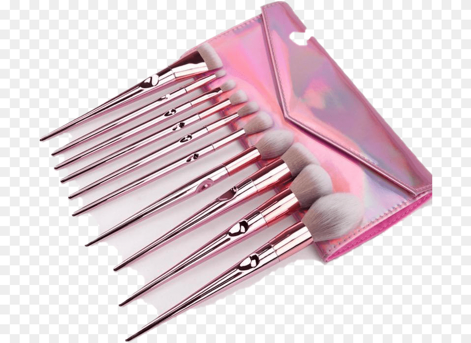 Pink Makeup Brush Set Pic Makeup Brush, Device, Tool Png