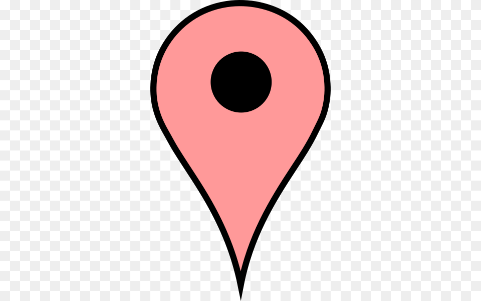 Pink Map Pin, Heart, Balloon Png Image