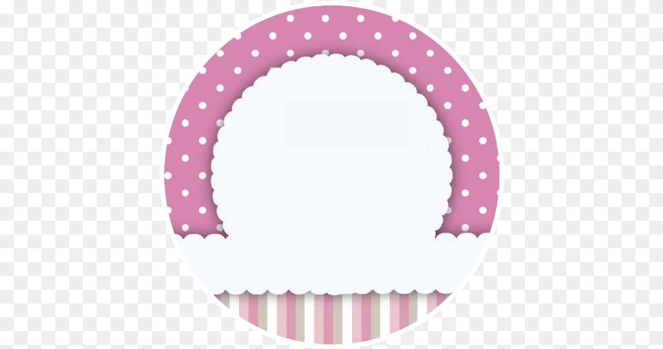 Pink Mauve Stripes Blank Circle Round Blank Circle Sticker Design, Clothing, Hat, Plate, Home Decor Free Png Download