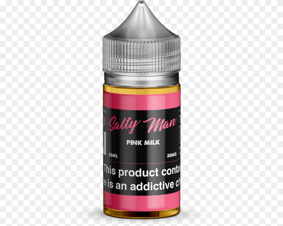 Pink Milk Salt Nic Drop Ships Salty Man Kool Peach, Paint Container, Dynamite, Weapon, Bottle Free Png