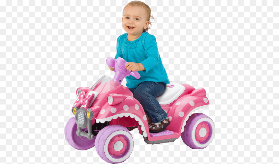 Pink Minnie Mouse, Baby, Person, Grass, Lawn Free Png Download
